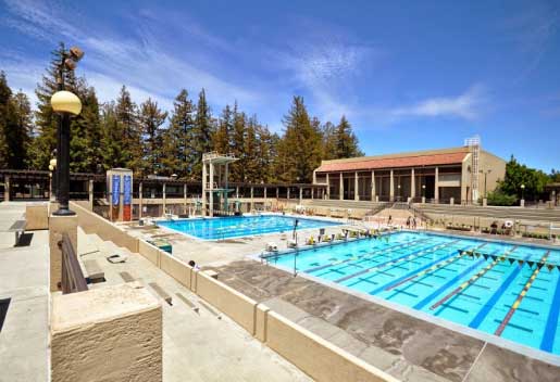 beautiful campus pool